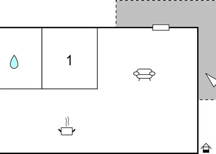 Casa de Férias 1 Bedroom Awesome In